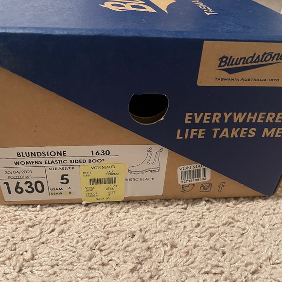 Women’s Blundstone Rustic Black Premium Leather Pull-On Boots #1630 - Size 8(5) - Picture 7 of 7